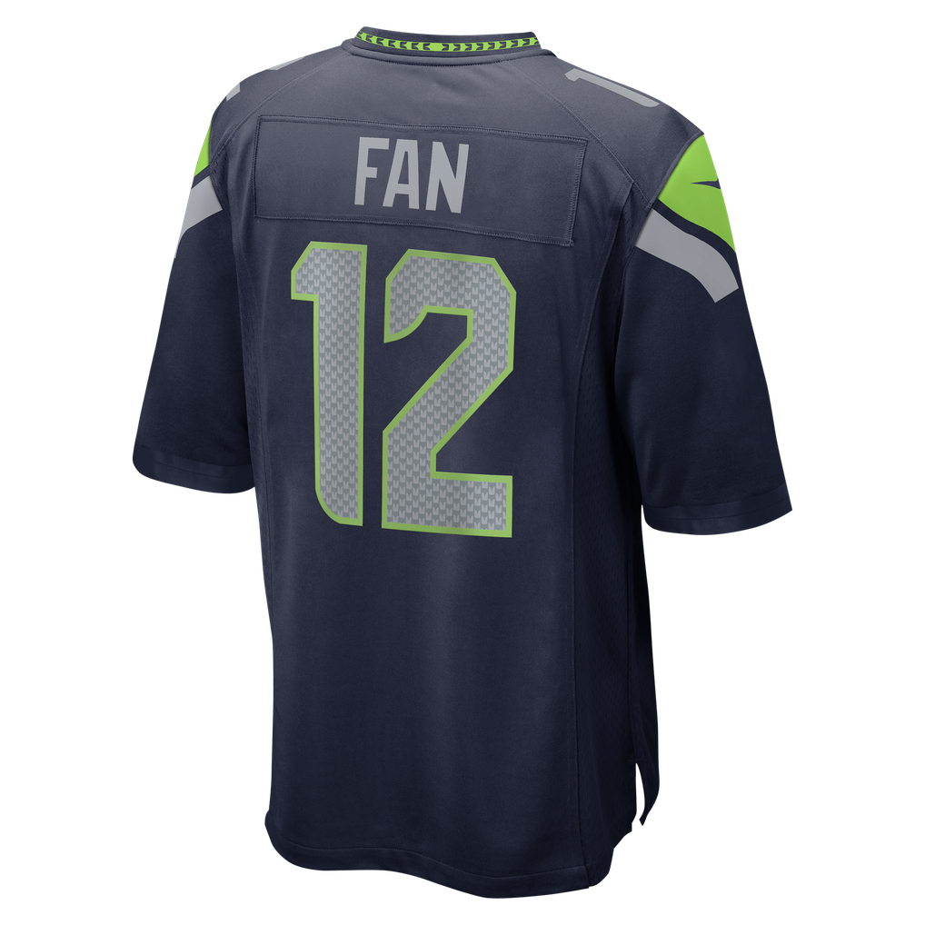 Men's Seattle Seahawks 12s College Navy Team Game Jersey