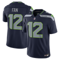 Men's Seattle Seahawks 12s College Navy Team Vapor F.U.S.E. Stitched Limited Jersey