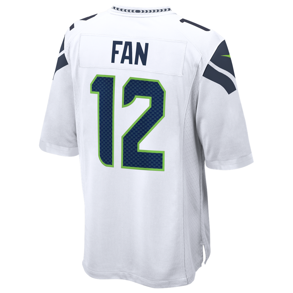 Men's Seattle Seahawks 12s White Game Jersey