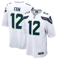 Men's Seattle Seahawks 12s White Game Jersey