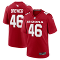 Men's Arizona Cardinals Aaron Brewer Cardinal Team Game Jersey