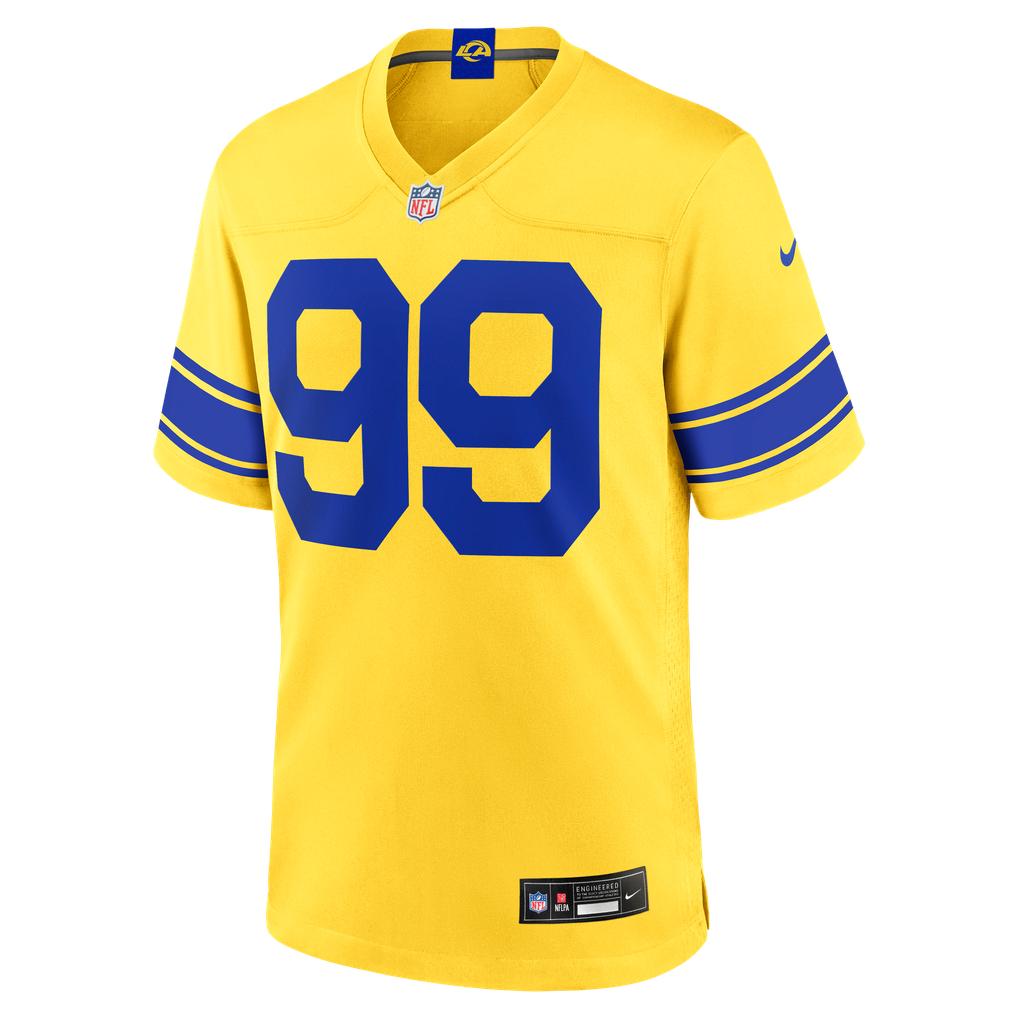 Men's Los Angeles Rams Aaron Donald Classic Sol Game Jersey