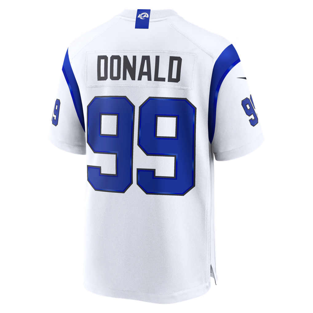 Men's Los Angeles Rams Aaron Donald Fearsome White Game Jersey