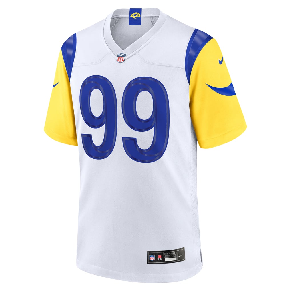 Men's Los Angeles Rams Aaron Donald White Game Jersey