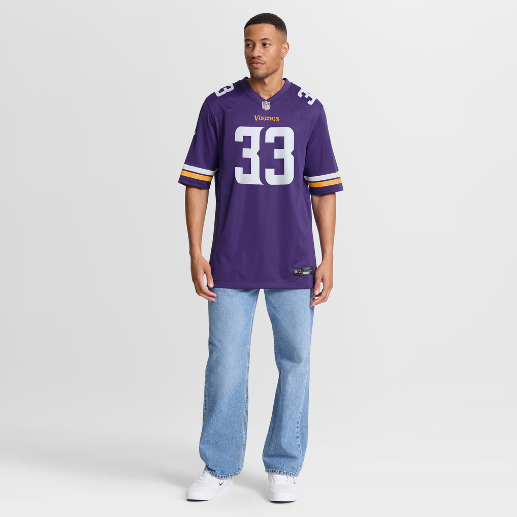 Men's Minnesota Vikings Aaron Jones Purple Game Player Jersey