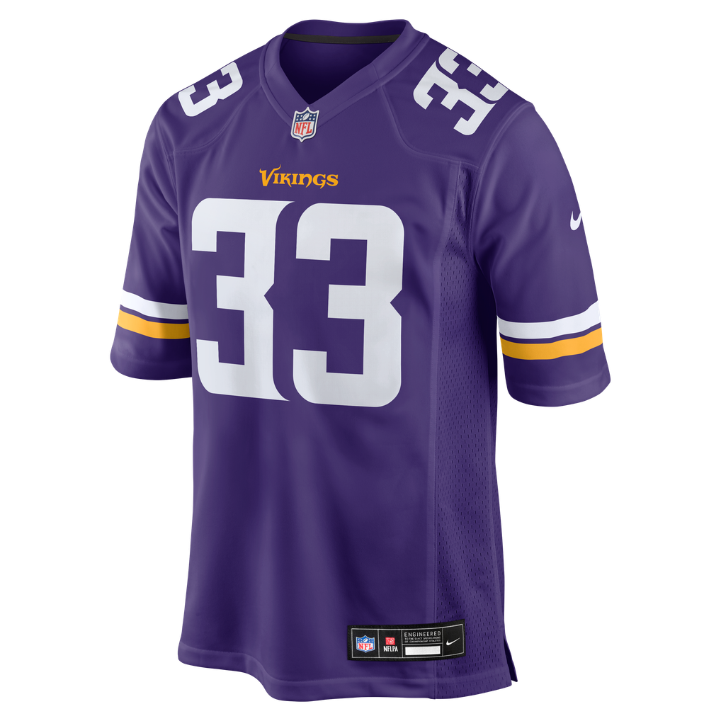 Men's Minnesota Vikings Aaron Jones Purple Game Player Jersey