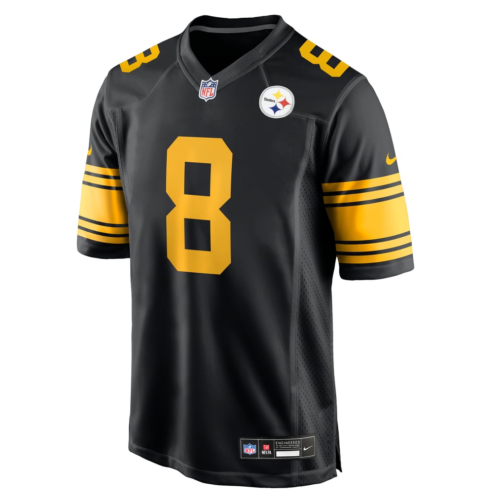 Men's Pittsburgh Steelers Aaron Rodgers Black Alternate Game Jersey