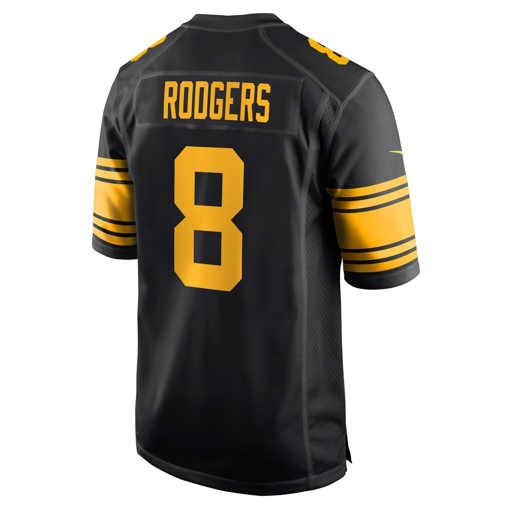 Men's Pittsburgh Steelers Aaron Rodgers Black Alternate Game Jersey