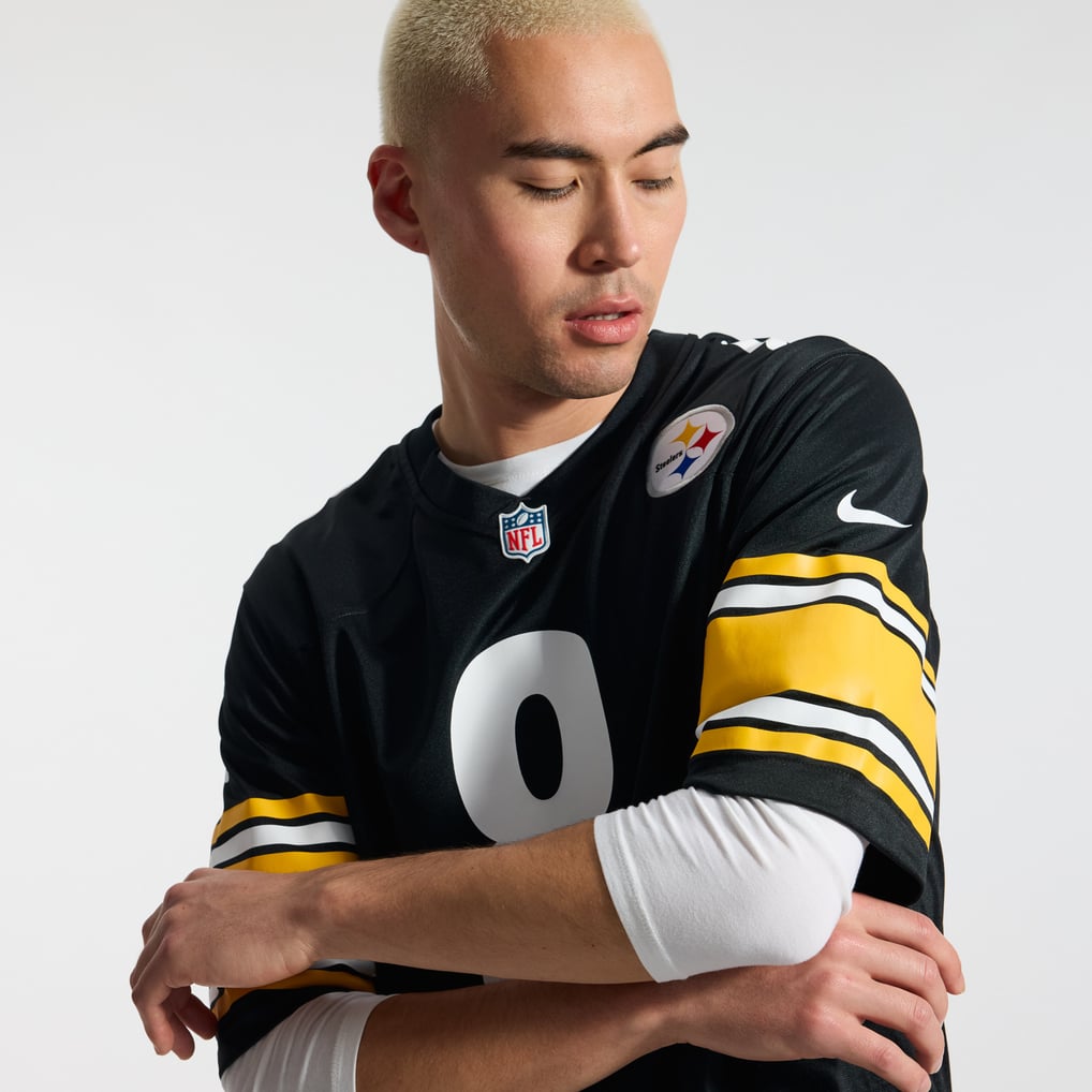 Men's Pittsburgh Steelers Aaron Rodgers Black Game Jersey
