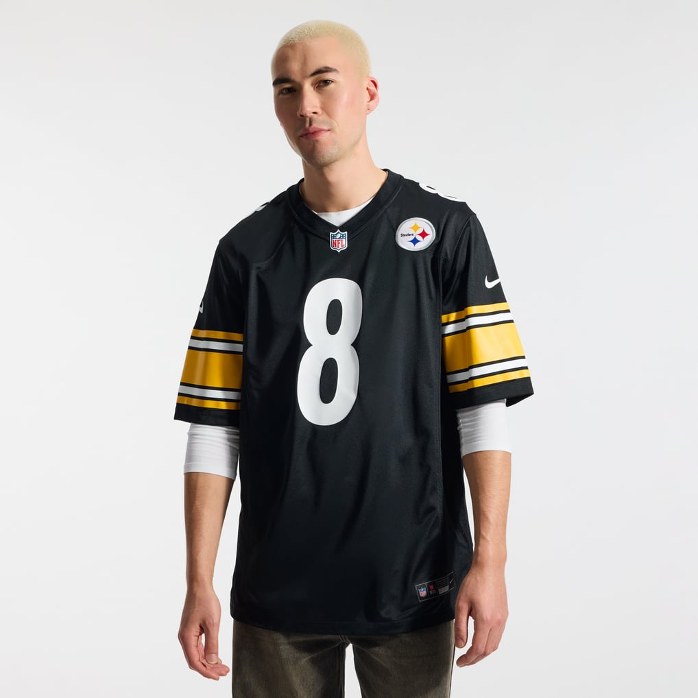 Men's Pittsburgh Steelers Aaron Rodgers Black Game Jersey
