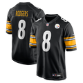 Men's Pittsburgh Steelers Aaron Rodgers Black Game Jersey