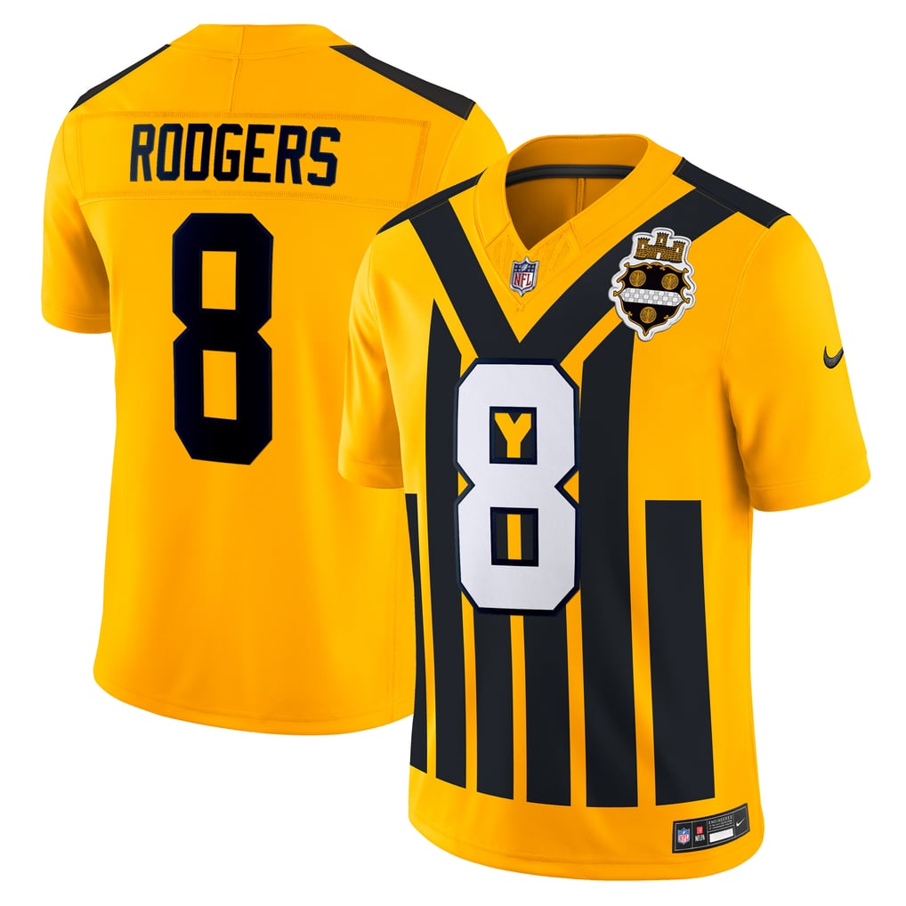Men's Pittsburgh Steelers Aaron Rodgers Gold Alternate Vapor F.U.S.E. Limited Jersey
