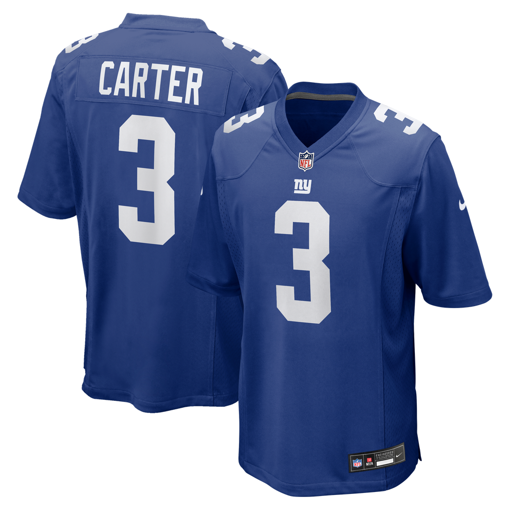 Men's New York Giants Abdul Carter Royal Team Game Jersey