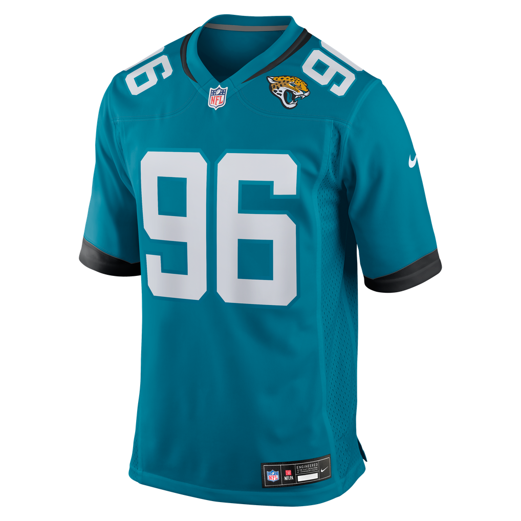 Men's Jacksonville Jaguars Adam Gotsis Teal Game Jersey
