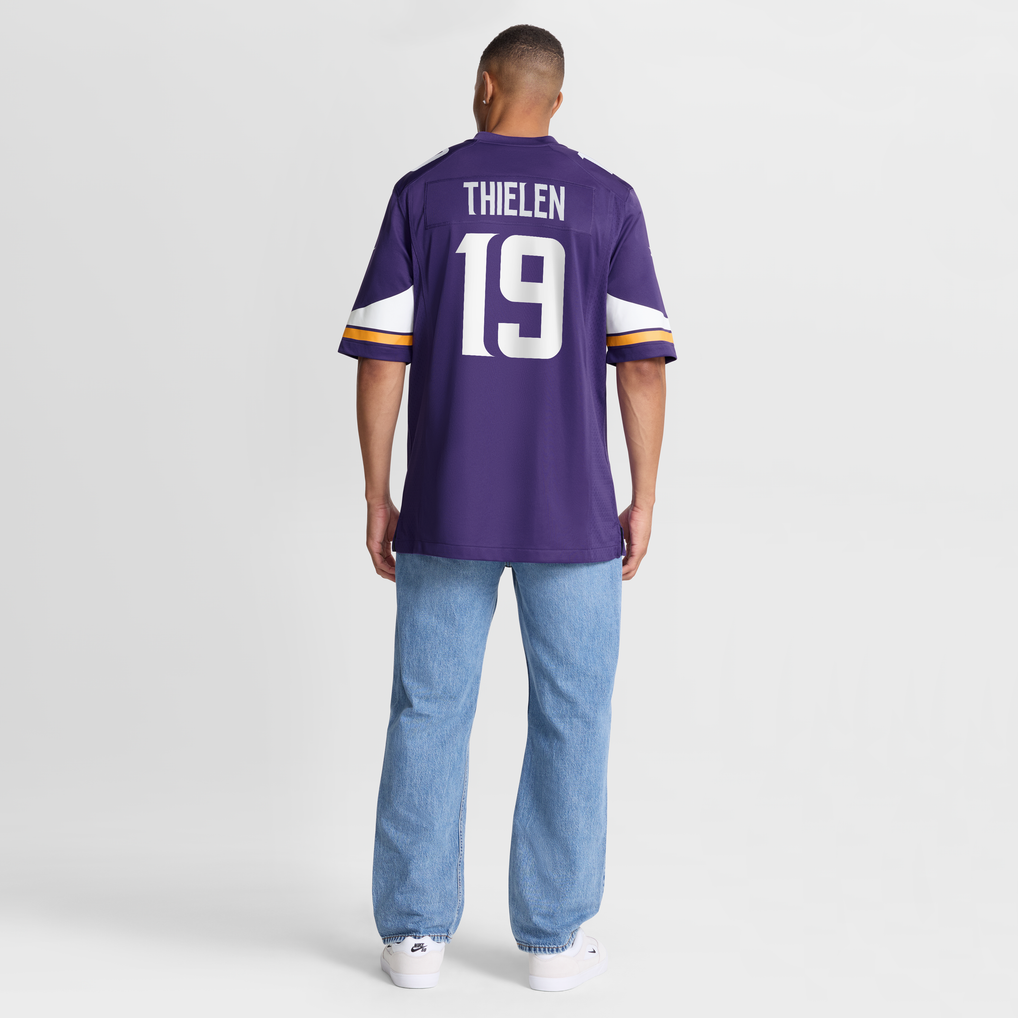 Men's Minnesota Vikings Adam Thielen Purple Game Jersey