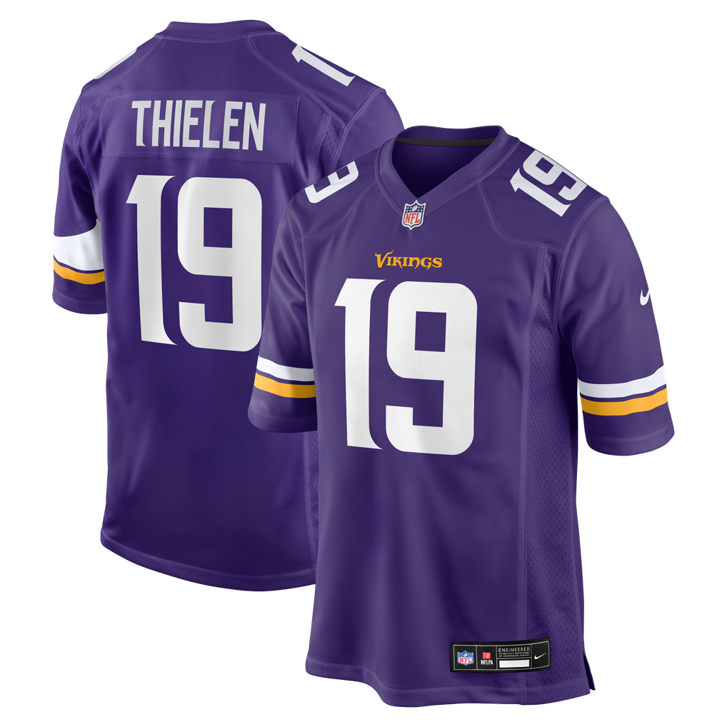Men's Minnesota Vikings Adam Thielen Purple Game Jersey