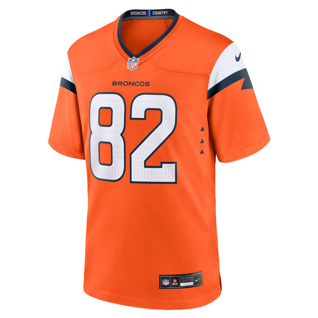 Men's Denver Broncos Adam Trautman Orange Team Game Jersey