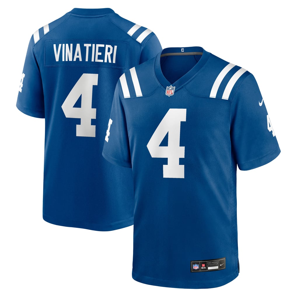 Men's Indianapolis Colts Adam Vinatieri Royal Team Retired Game Jersey