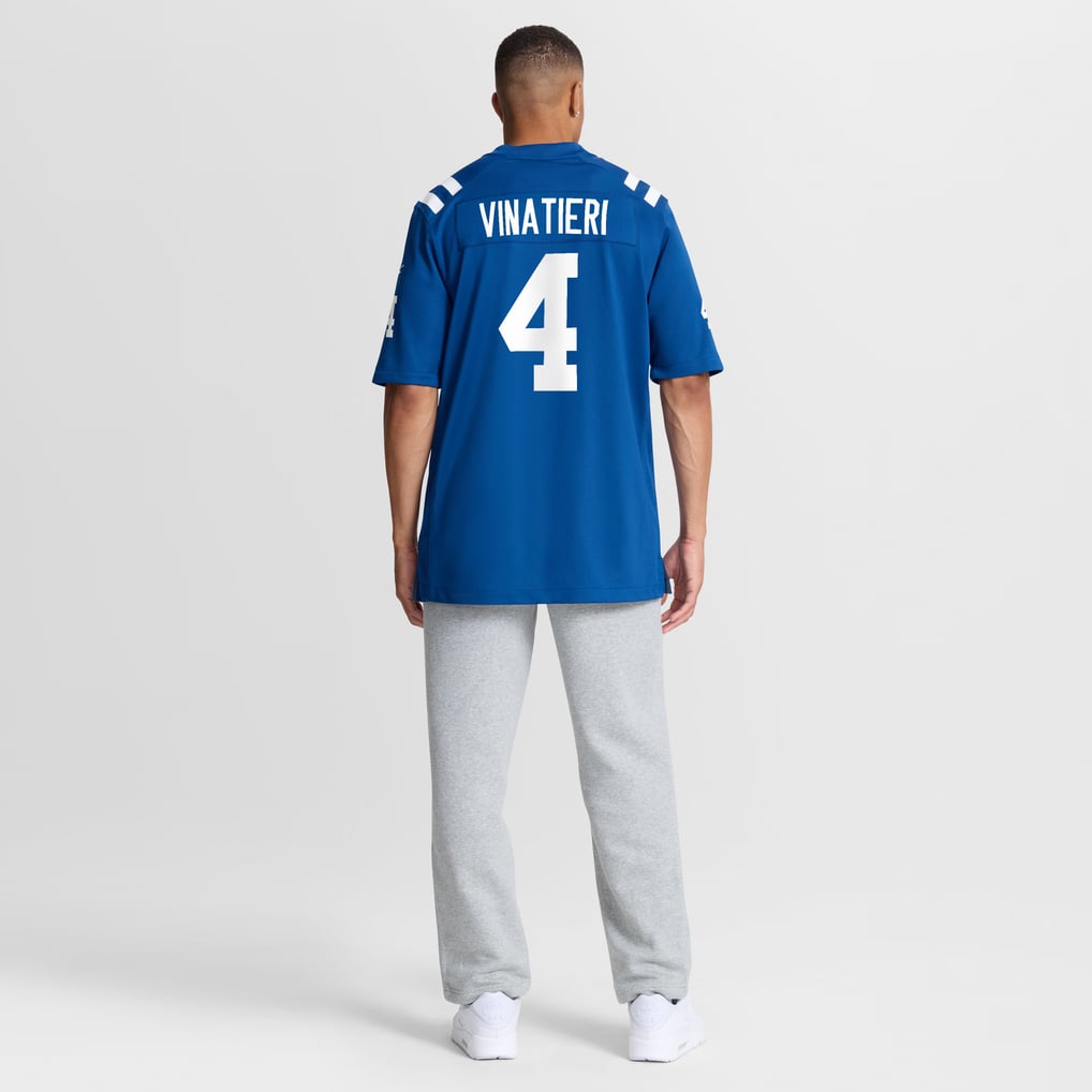Men's Indianapolis Colts Adam Vinatieri Royal Team Retired Game Jersey