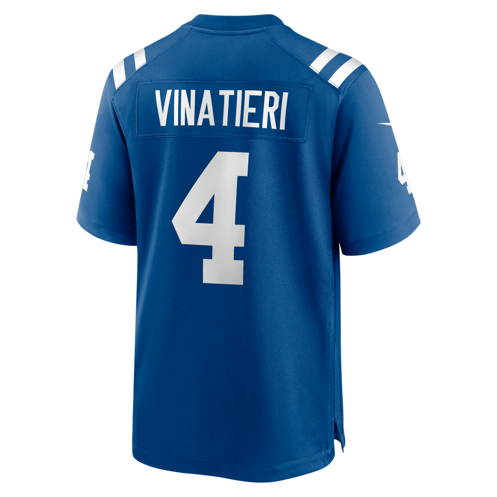 Men's Indianapolis Colts Adam Vinatieri Royal Team Retired Game Jersey