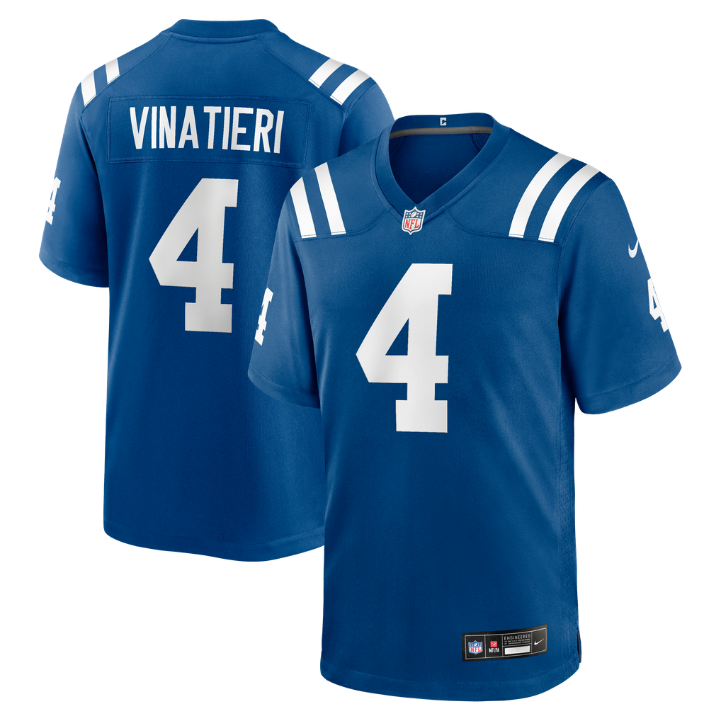 Men's Indianapolis Colts Adam Vinatieri Royal Team Retired Game Jersey