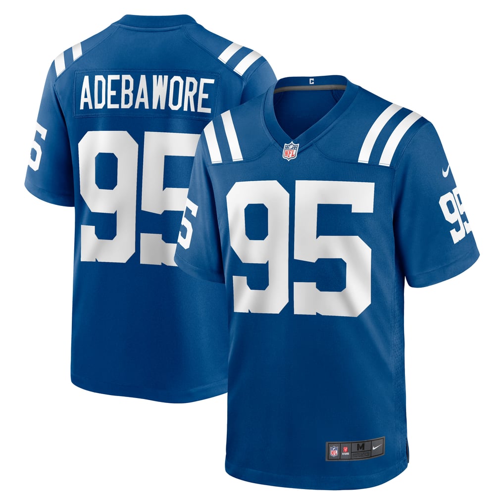 Men's Indianapolis Colts Adetomiwa Adebawore Royal Team Game Jersey