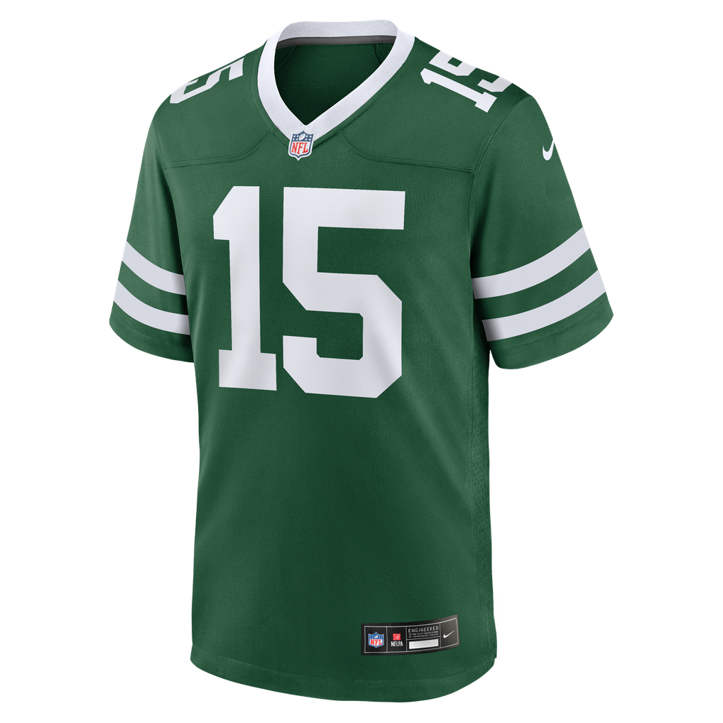 Men's New York Jets Adonai Mitchell Legacy Green Team Game Jersey