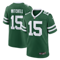 Men's New York Jets Adonai Mitchell Legacy Green Team Game Jersey