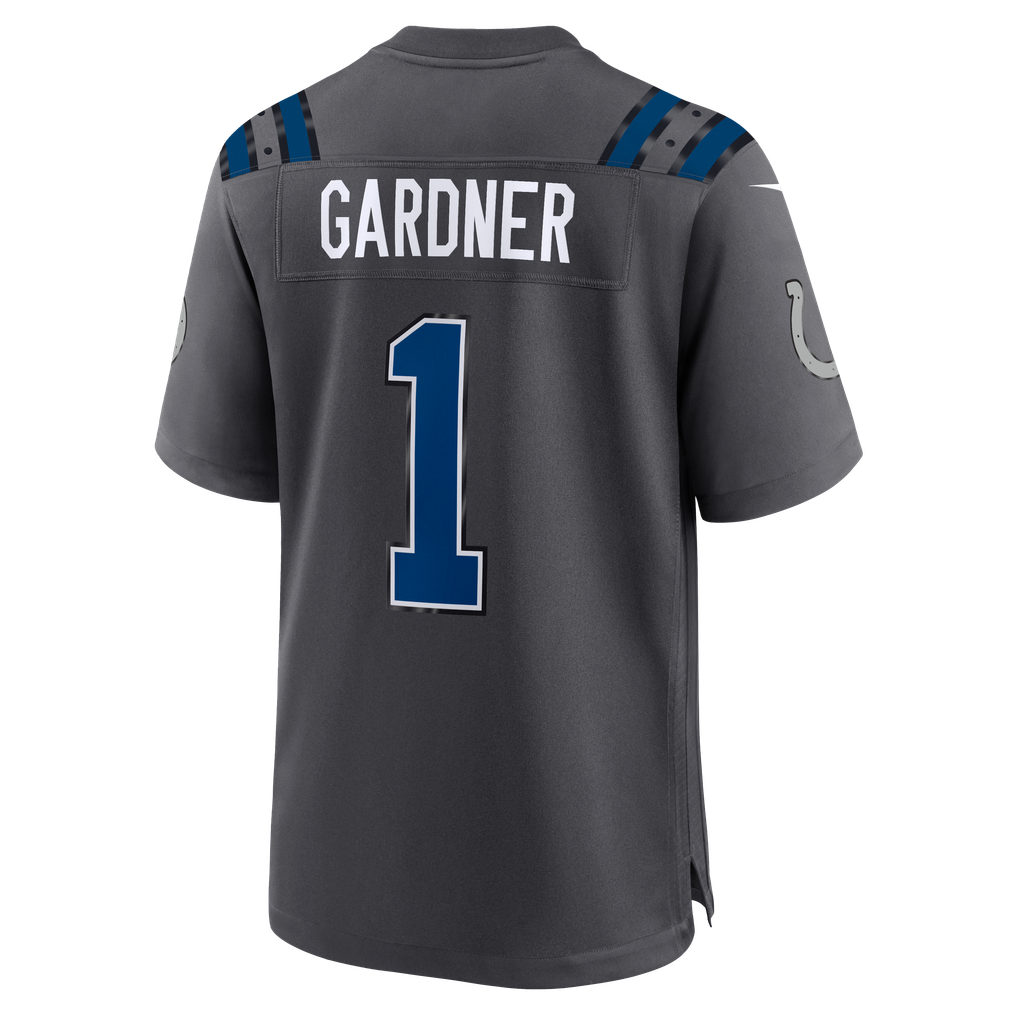 Men's Indianapolis Colts Ahmad Sauce Gardner Anthracite 2026 Rivalries Collection Game Jersey