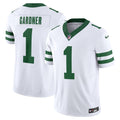 Men's New York Jets Ahmad Sauce Gardner Legacy White Vapor F.U.S.E. Limited Jersey