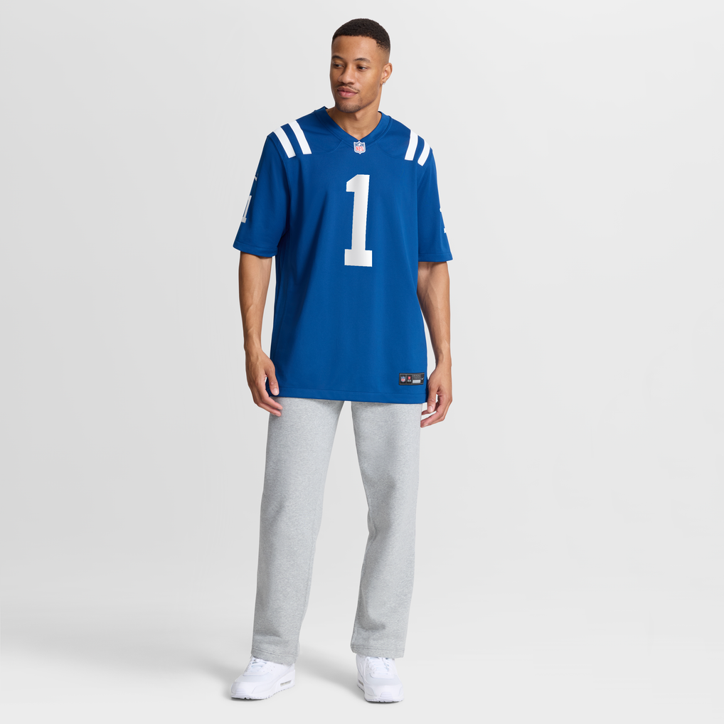 Men's Indianapolis Colts Ahmad Sauce Gardner Royal Team Game Jersey