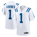 Men's Indianapolis Colts Ahmad Sauce Gardner White Game Jersey