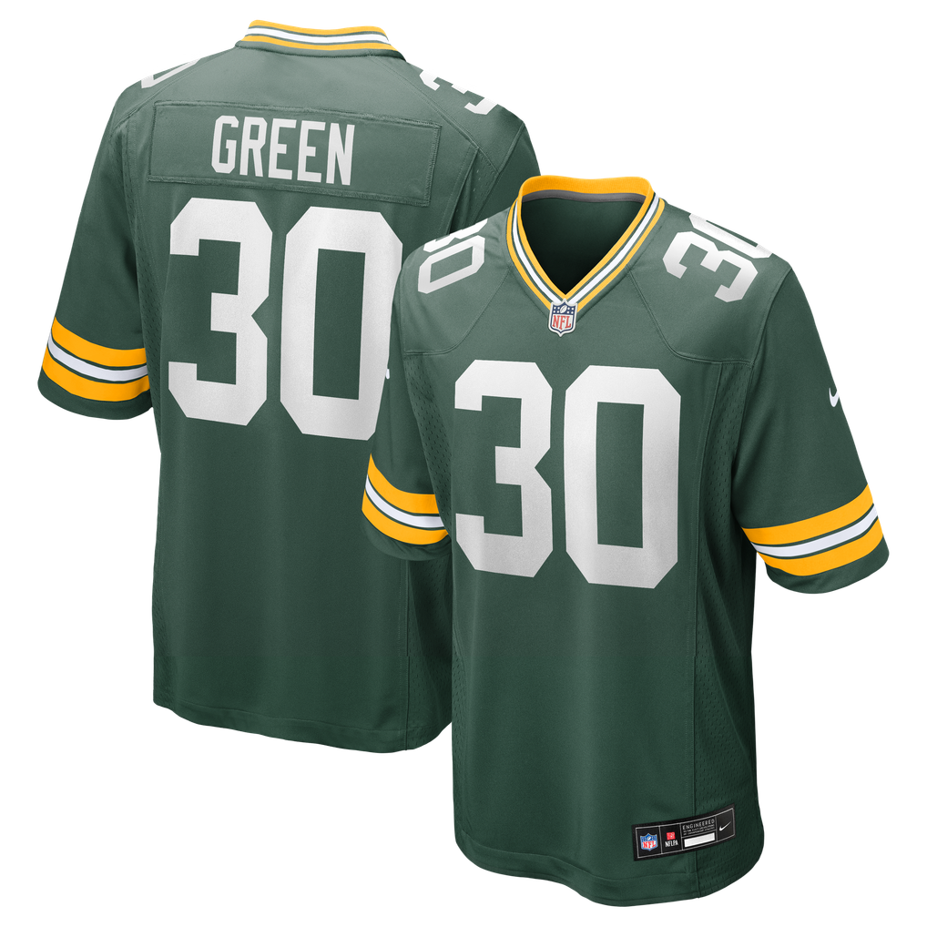 Men's Green Bay Packers Ahman Green Green Team Retired Player Game Jersey