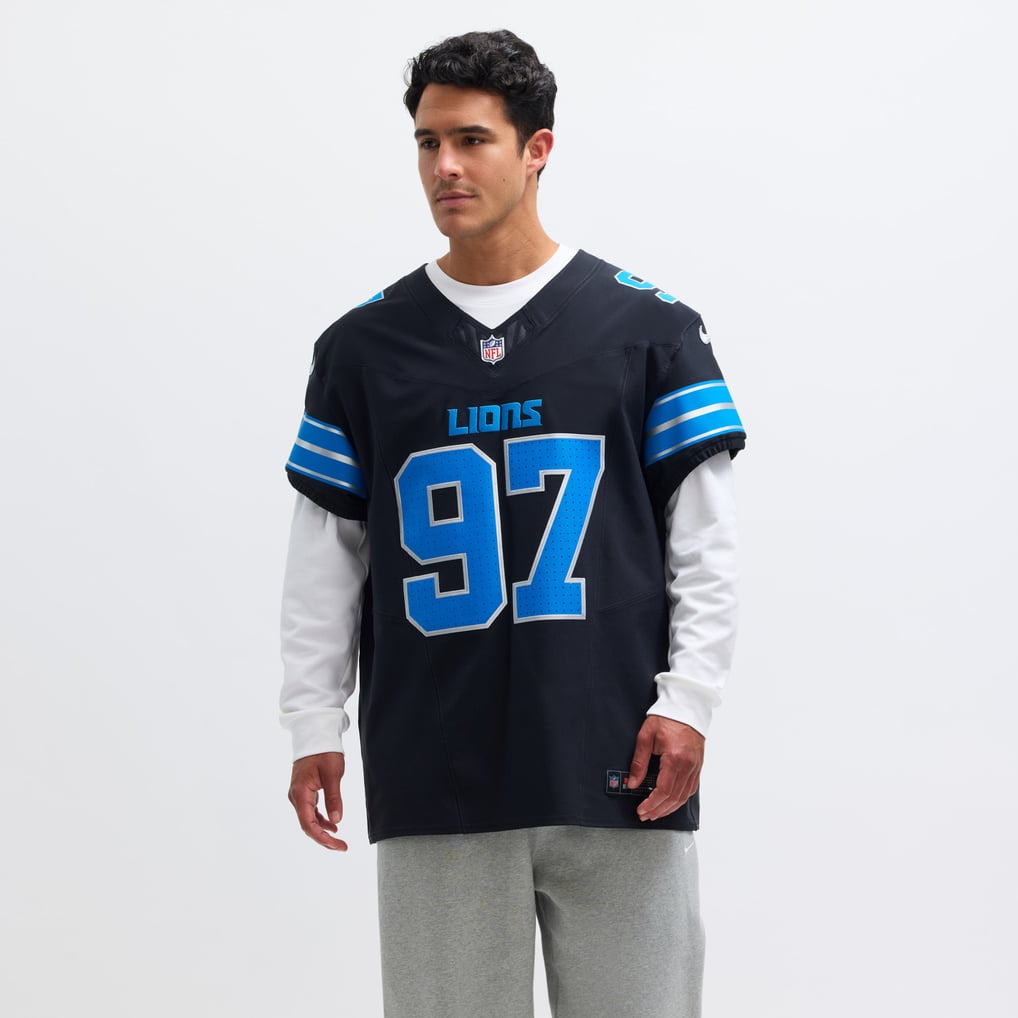 Men's Detroit Lions Aidan Hutchinson Black Alternate Vapor F.U.S.E. Elite Jersey