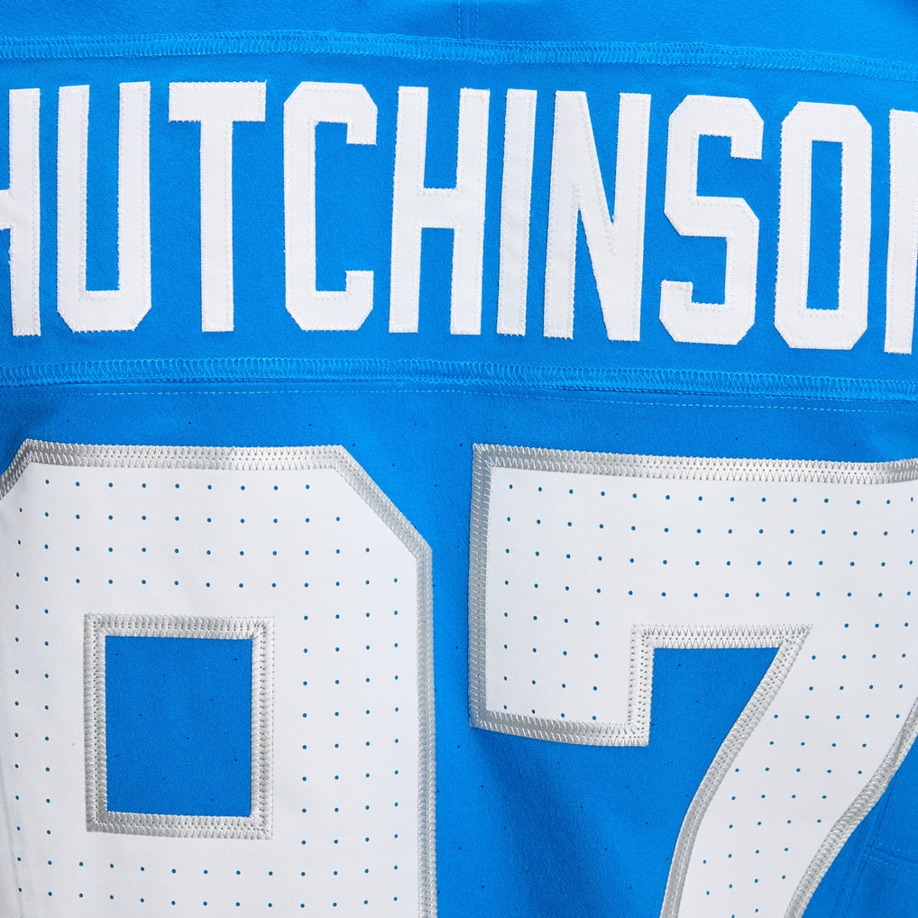 Men's Detroit Lions Aidan Hutchinson Blue Alternate Vapor F.U.S.E. Elite Jersey