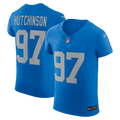 Men's Detroit Lions Aidan Hutchinson Blue Alternate Vapor F.U.S.E. Elite Jersey