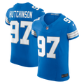 Men's Detroit Lions Aidan Hutchinson Blue Team Vapor F.U.S.E. Elite Jersey