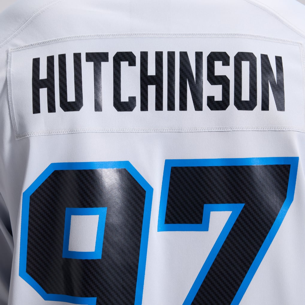 Men's Detroit Lions Aidan Hutchinson Silver 2026 Rivalries Collection Game Jersey