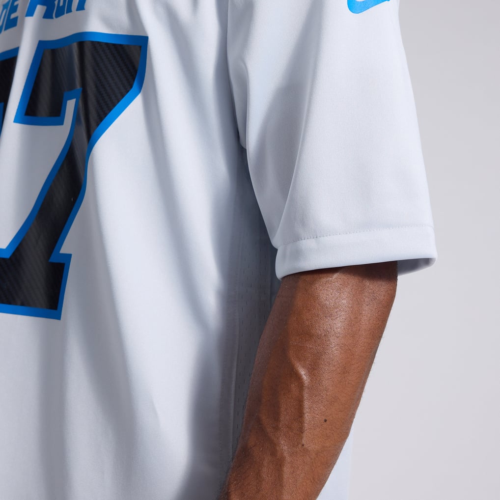 Men's Detroit Lions Aidan Hutchinson Silver 2026 Rivalries Collection Game Jersey