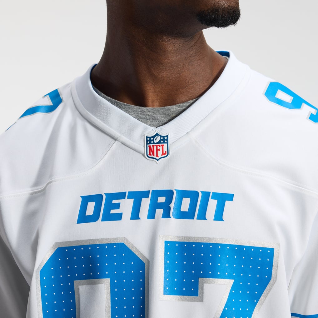 Men's Detroit Lions Aidan Hutchinson White Game Jersey