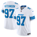 Men's Detroit Lions Aidan Hutchinson White Vapor F.U.S.E. Stitched Limited Jersey