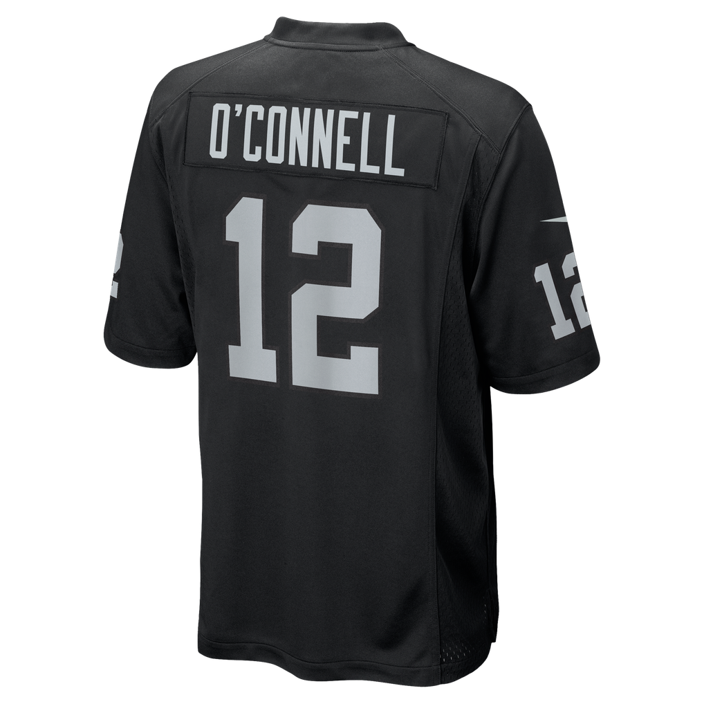 Men's Las Vegas Raiders Aidan O'Connell Black Team Game Jersey