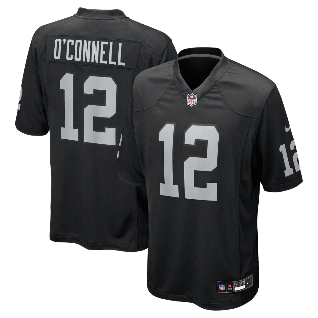 Men's Las Vegas Raiders Aidan O'Connell Black Team Game Jersey