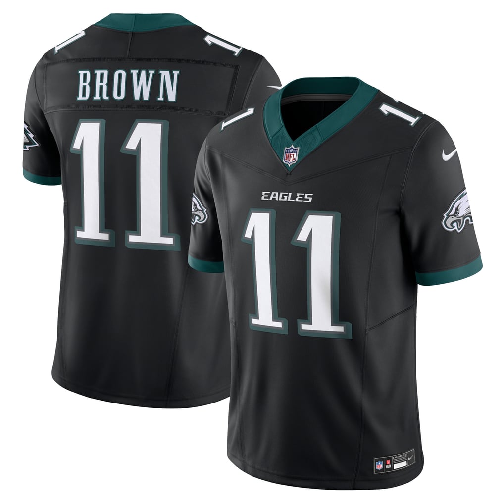 Men's Philadelphia Eagles A.J. Brown Black Alternate Vapor F.U.S.E. Limited Jersey
