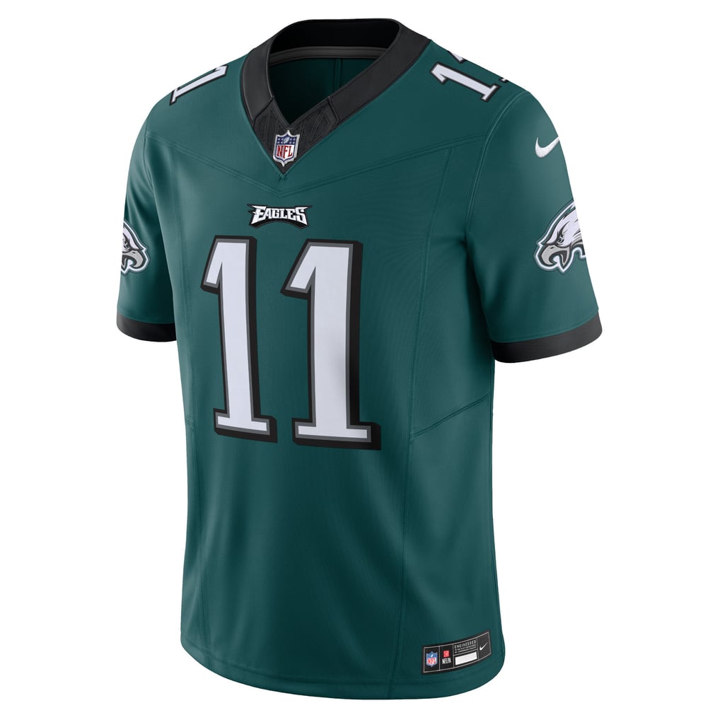 Men's Philadelphia Eagles A.J. Brown Green Vapor F.U.S.E. Limited Jersey