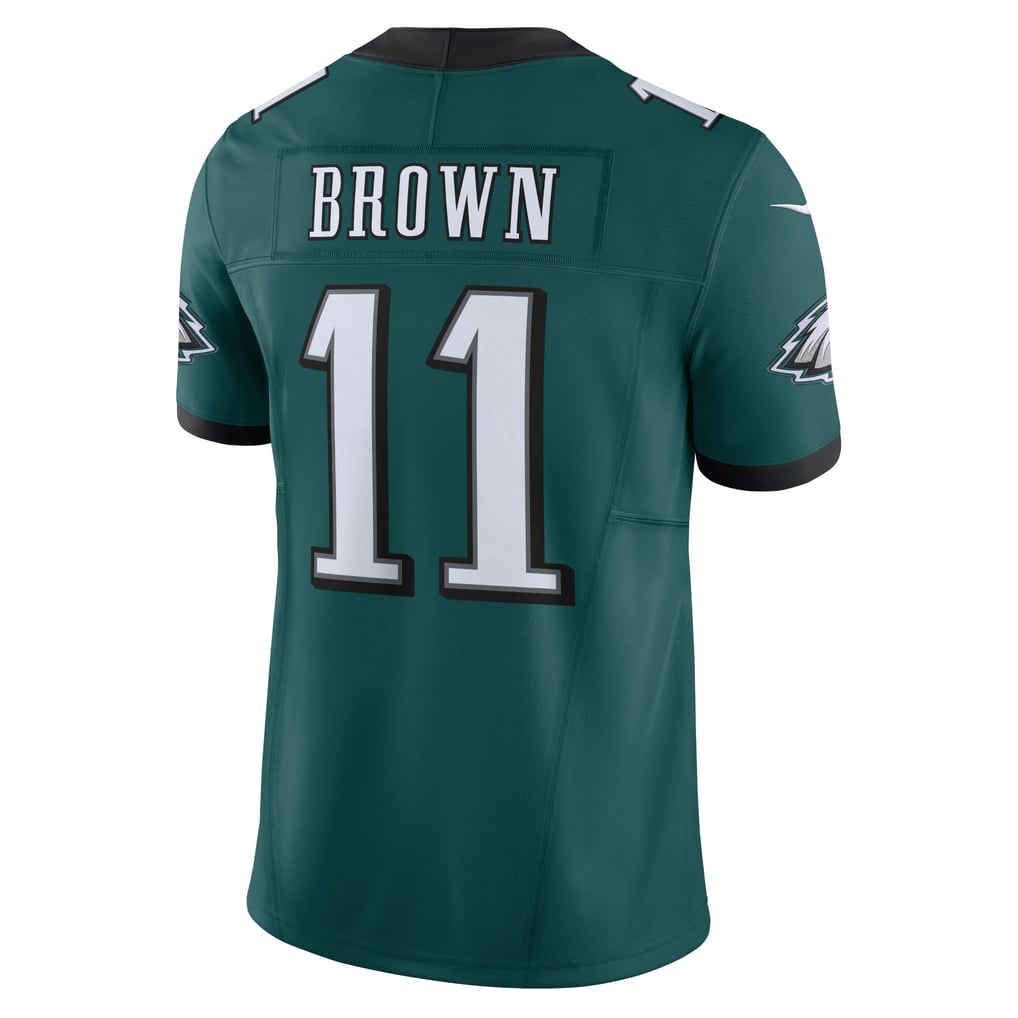 Men's Philadelphia Eagles A.J. Brown Green Vapor F.U.S.E. Limited Jersey