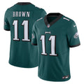 Men's Philadelphia Eagles A.J. Brown Green Vapor F.U.S.E. Limited Jersey