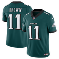 Men's Philadelphia Eagles A.J. Brown Midnight Green Team Vapor F.U.S.E. Stitched Limited Jersey