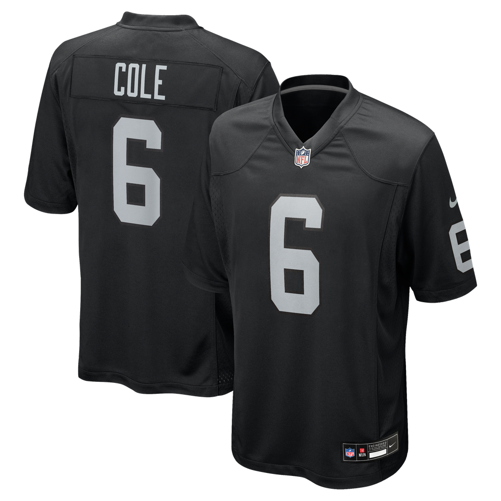 Men's Las Vegas Raiders AJ Cole Black Game Jersey
