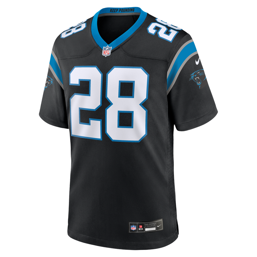 Men's Carolina Panthers AJ Dillon Black Team Game Jersey